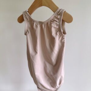 June park girls size 6 one piece light pink bathing suit.